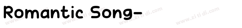 Romantic Song字体转换